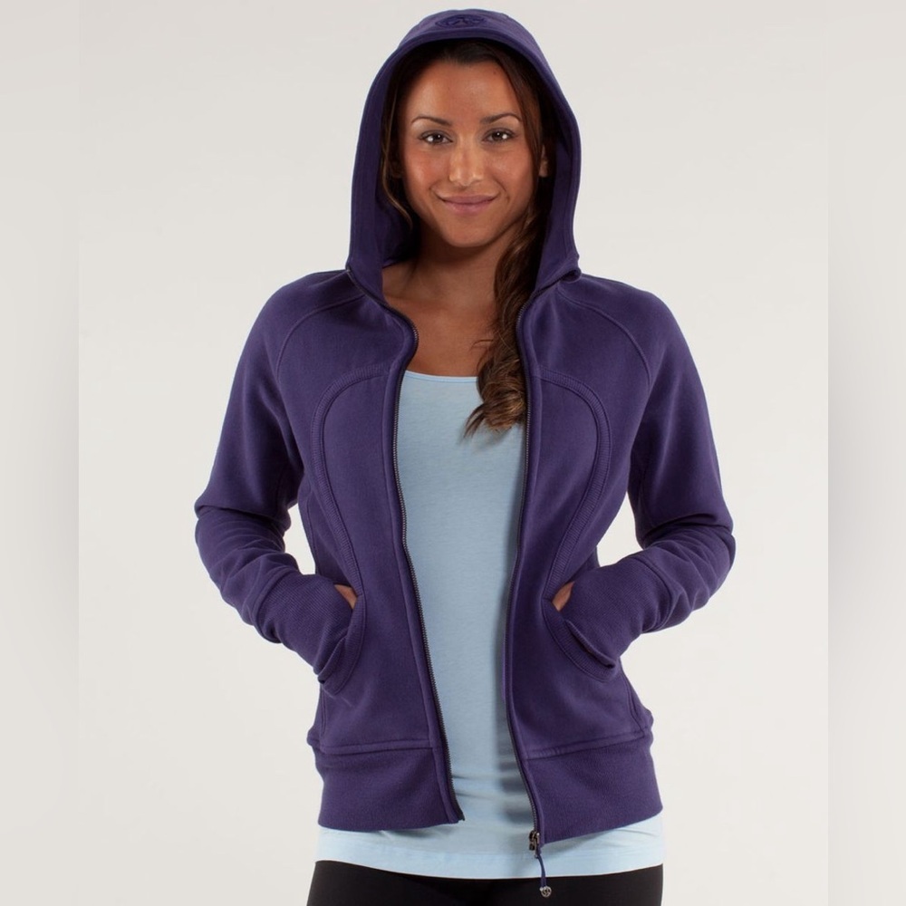 Lululemon Scuba Hoodie | Purple | Thumbholes | Cotton Fleece | Size 6